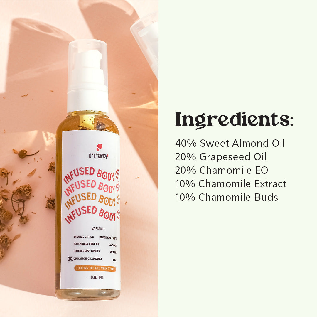 Cinnamon Chamomile Infused Body Oil