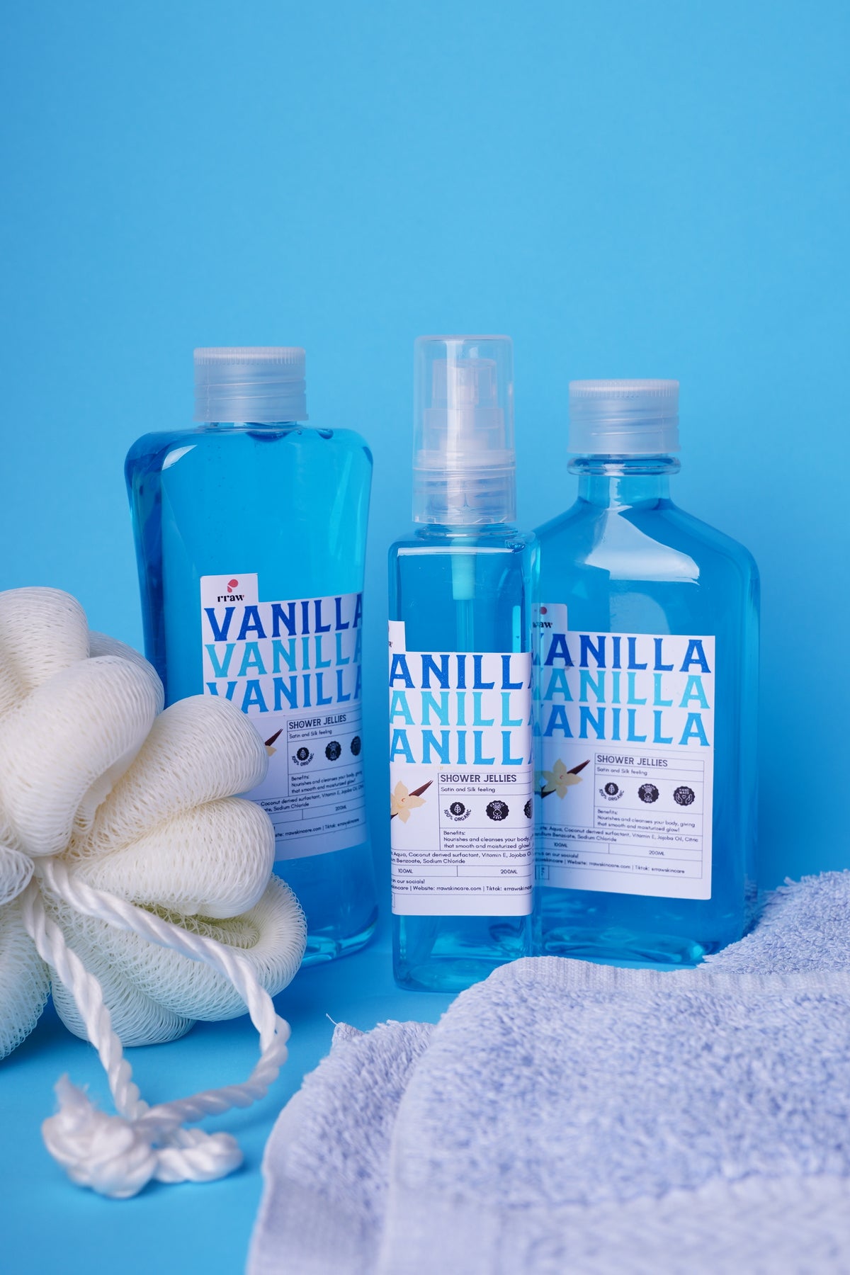 Vanilla Shower Jelly Body Wash Gel
