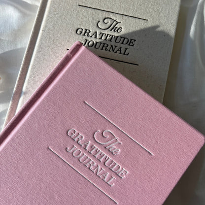 White Linen Gratitude Journals