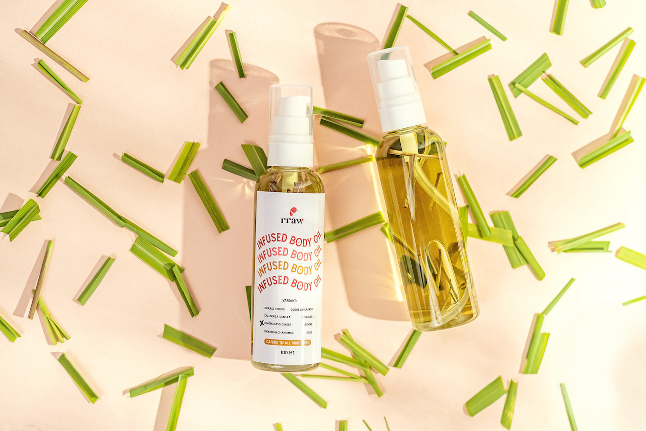 Lemongrass Ginger Infused Body Oil